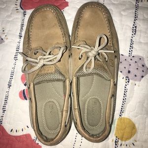 Tan Sperry Top Siders